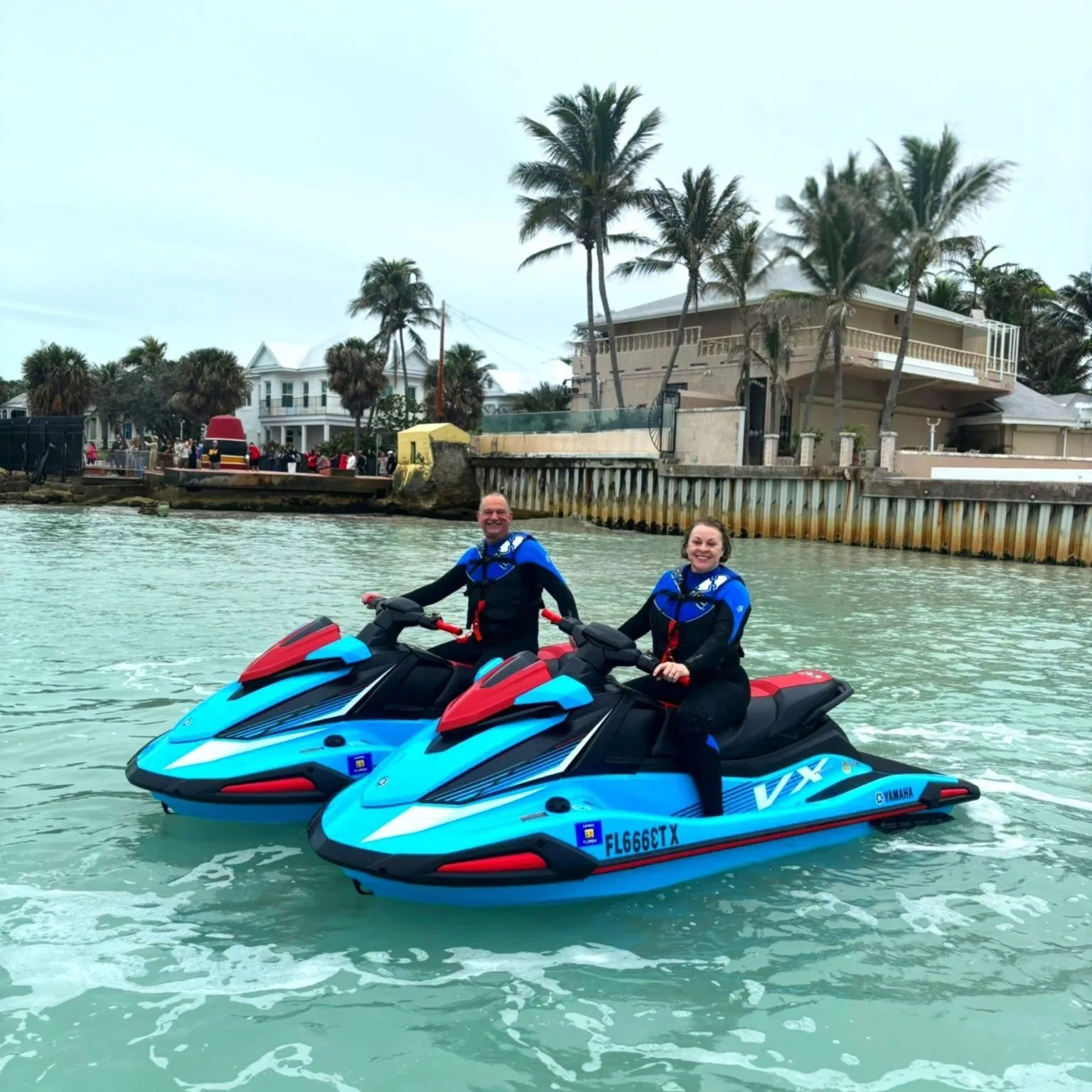 Six Fins premium Key West jet ski experience on a Yamaha WaveRunner VX Series
