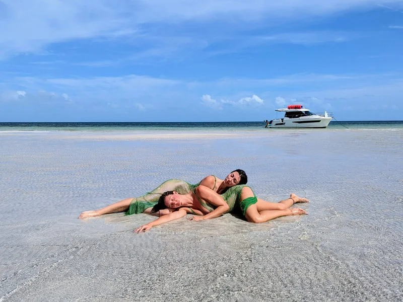 Shallow turquoise sandbar in the Florida Keys — accessible by jet ski or private boat charter